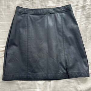 Abercrombie & Fitch black leather Mini Skirt
